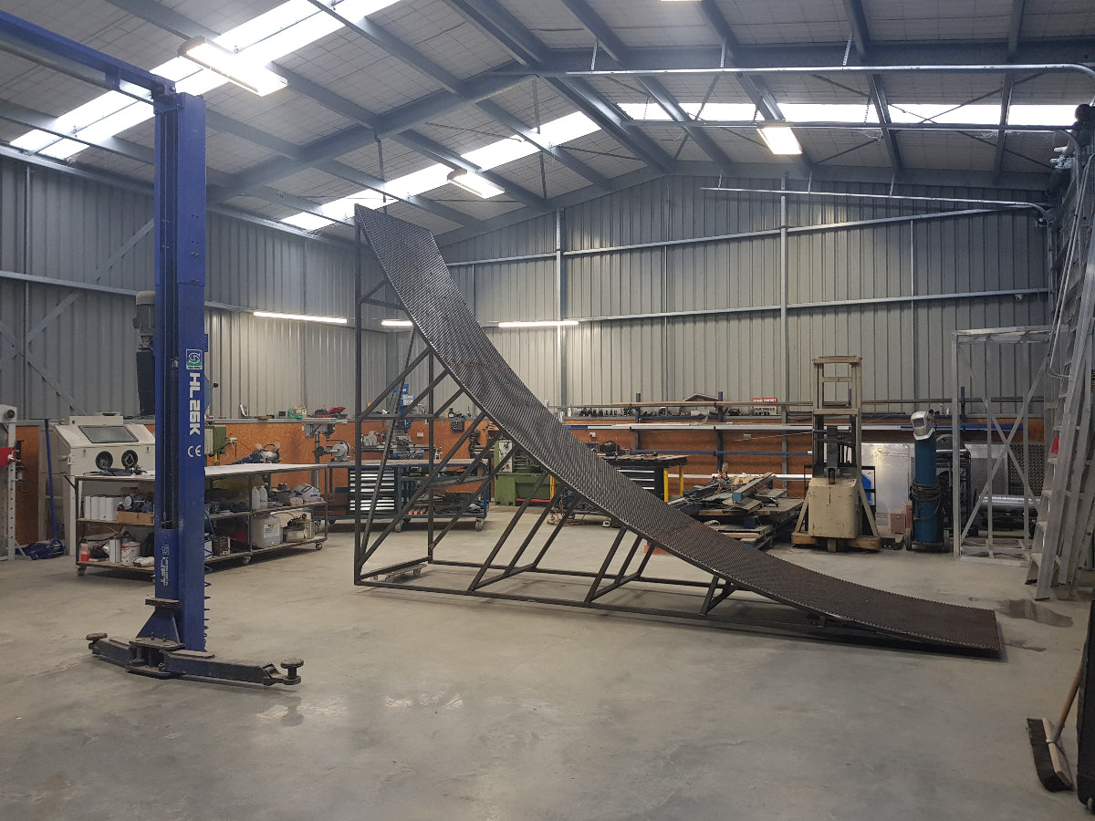 Next Gen Super Kicker ramp design with curved profile