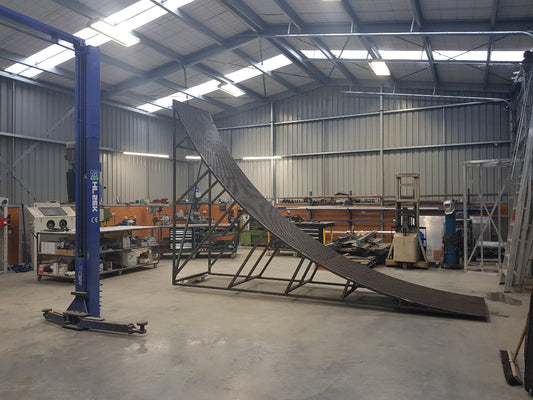 Next Gen Super Kicker ramp design with curved profile