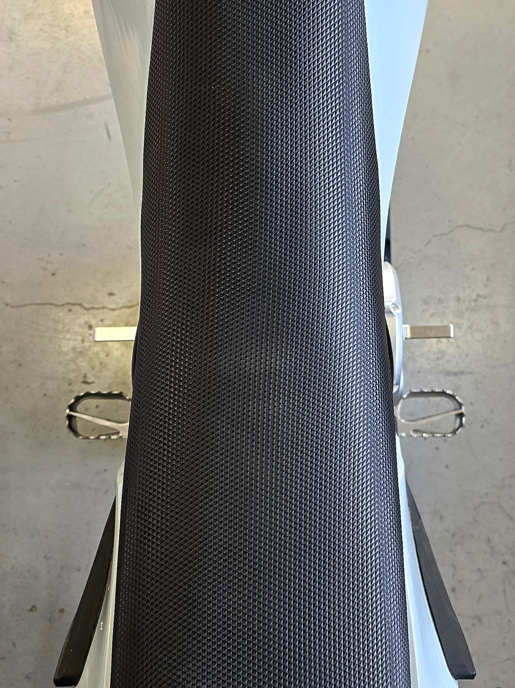 Right-side close-up showing the Shogun foot hook fitted on the Stark VARG motocross bike