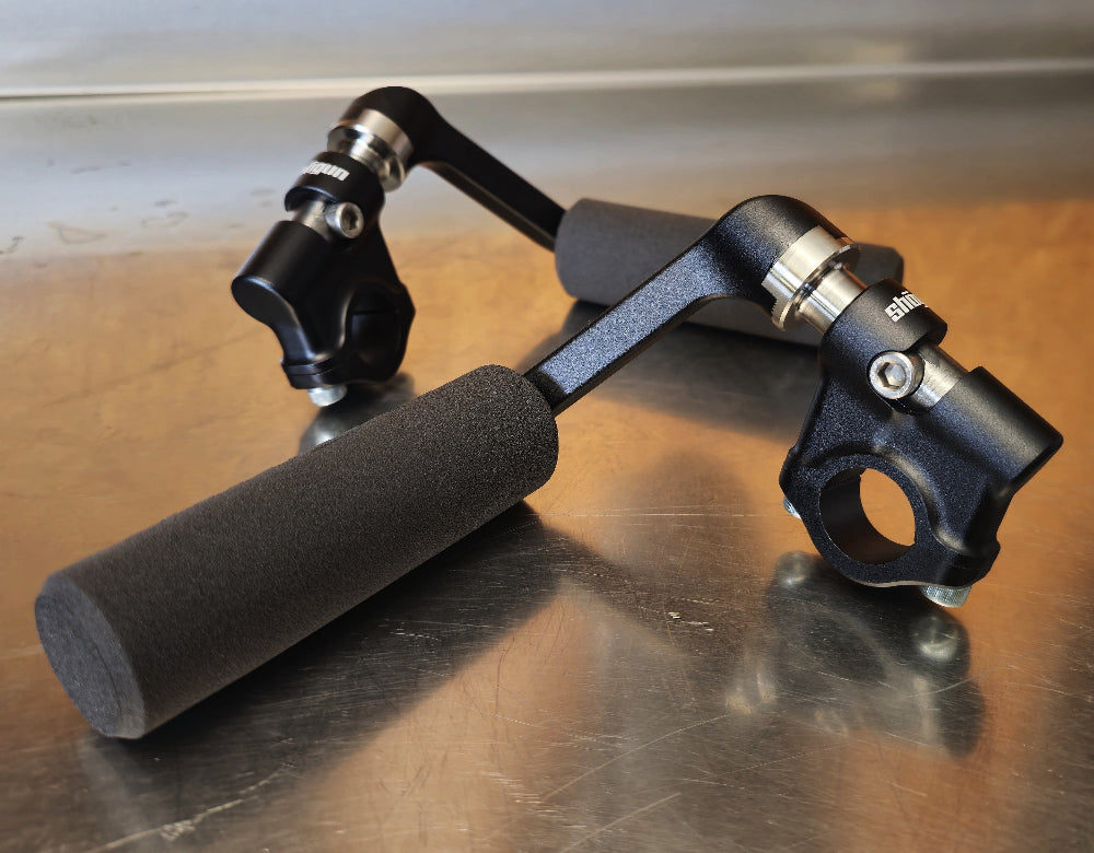 High-performance Shogun Flip Levers for MTB and BMX, 227g ultra-light titanium construction