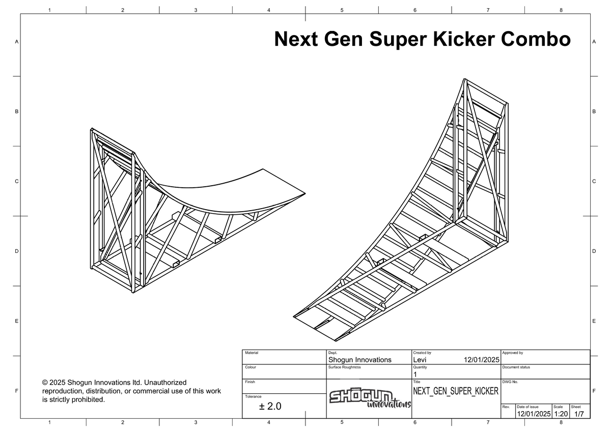 Next Gen Super Kicker Ramp Plan – Pro FMX Combo Setup | Shogun – Shogun.nz