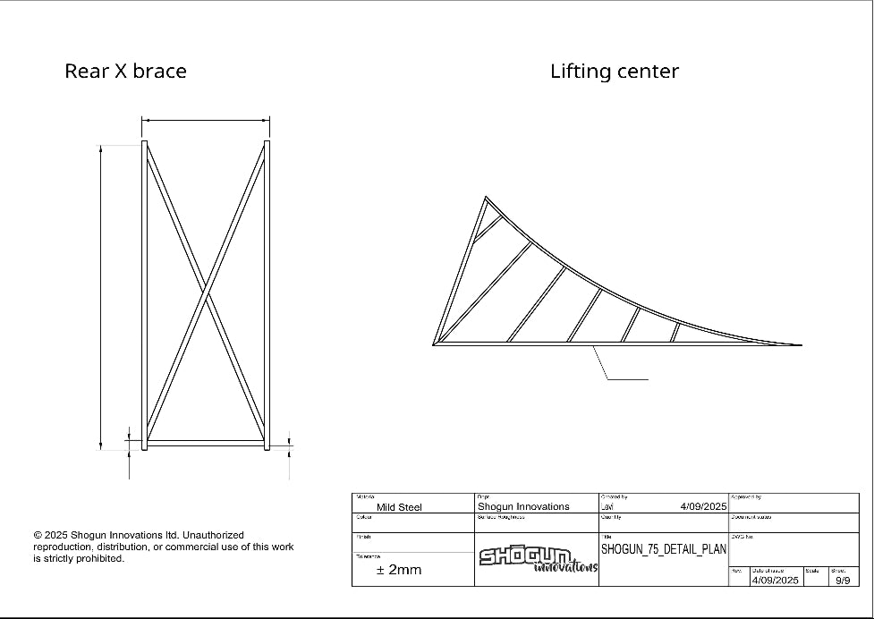 Build your own ramp – Shogun 75 comprehensive plan set with material and cutting list